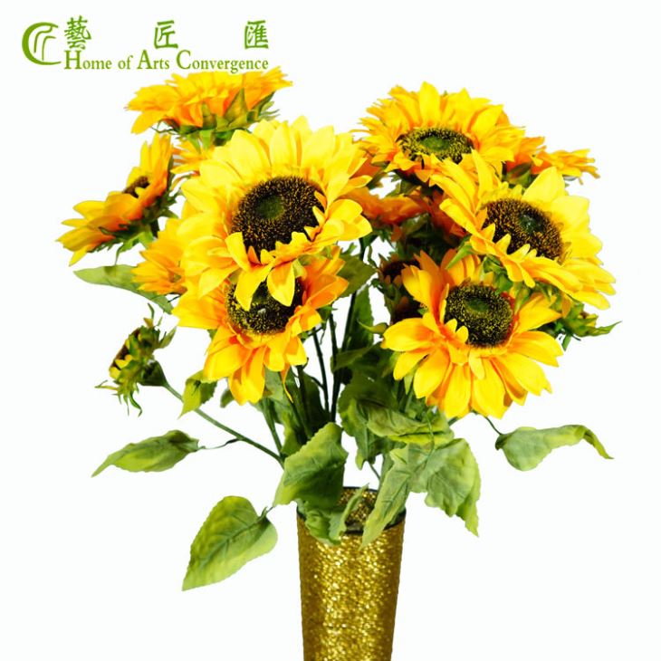 Bouquet de tournesol artificiel