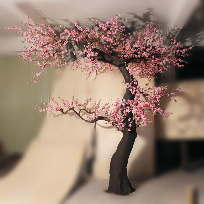 Guirlande Branches Cerisier Artificiel 300 Cm - Faux Tronc Vigne Flexible Pour Décoration Mariage Halloween