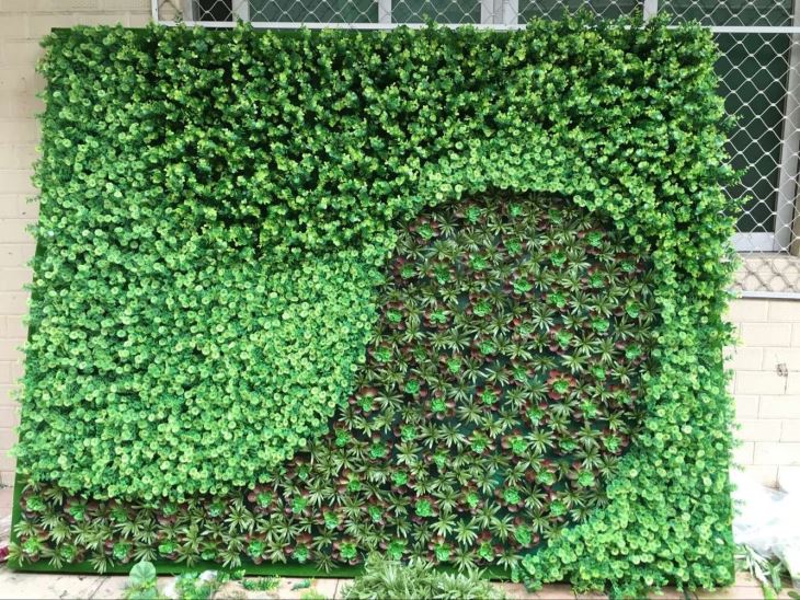 Faux Grass Wall